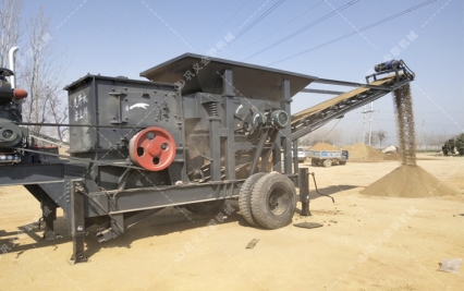 移動制砂機(jī)-可移動制砂一體機(jī)-小型移動破碎制沙機(jī)圖片視頻及價格